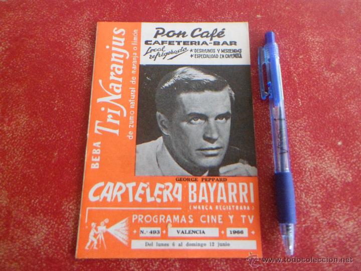Cinema: CARTELERA BAYARRI - GEORGE PEPPARD (ANIBAL EN EL EQUIPO A -- A TEAM) - 1966 - RARA - MUY BUEN ESTADO