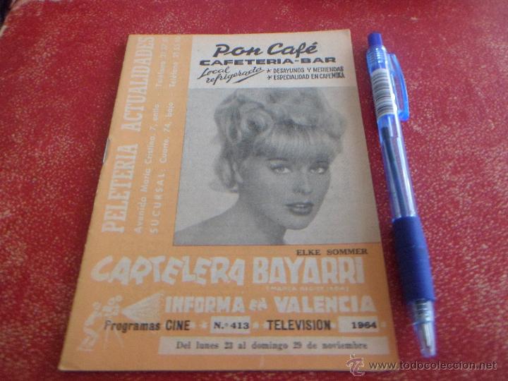 Cinema: ELKE SOMMER - CARTELERA BAYARRI - 1964 - RARA - MUY BUEN ESTADO