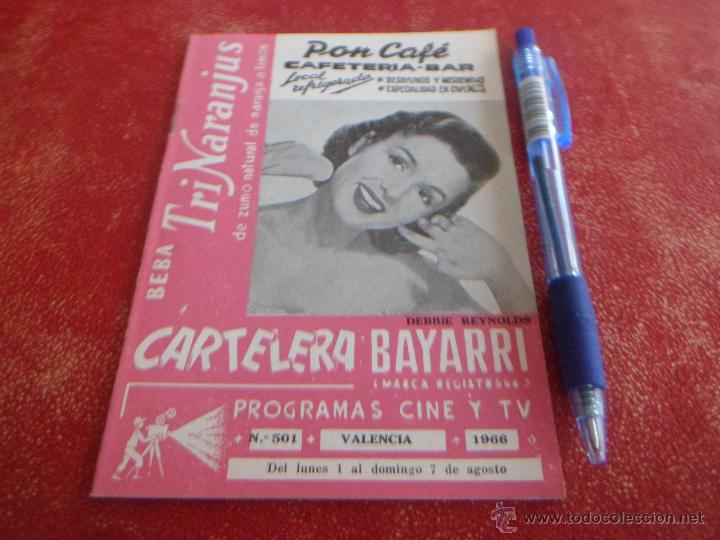 Cinema: DEBBIE REYNOLDS  - CARTELERA BAYARRI - 1966 - RARA - MUY BUEN ESTADO