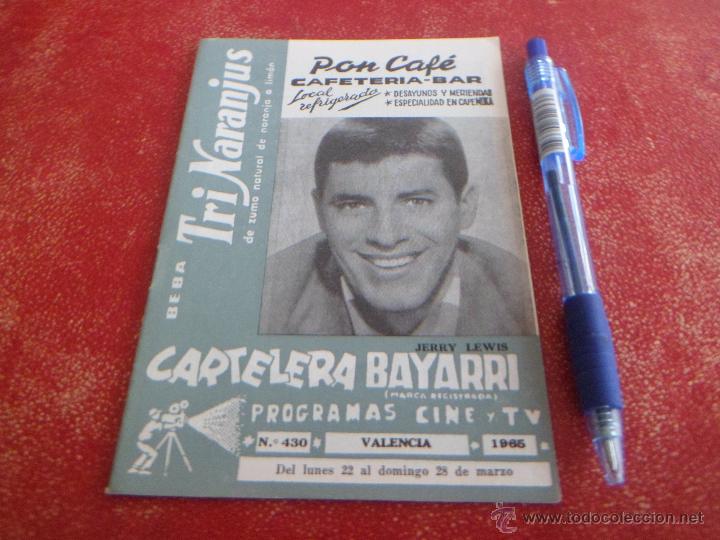 Cinema: JERRY LEWIS - CARTELERA BAYARRI - 1965 - RARA - MUY BUEN ESTADO