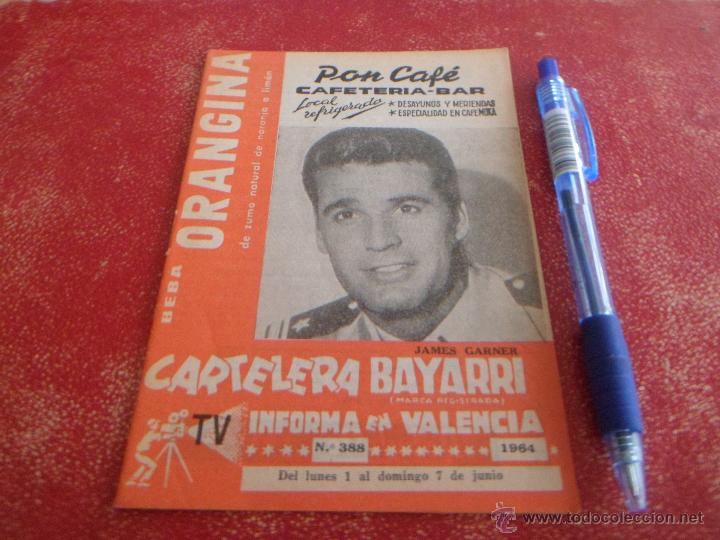 Cinema: JAMES GARNER  ~ CARTELERA BAYARRI ~ 1964 ~ RARA ~ MUY BUEN ESTADO