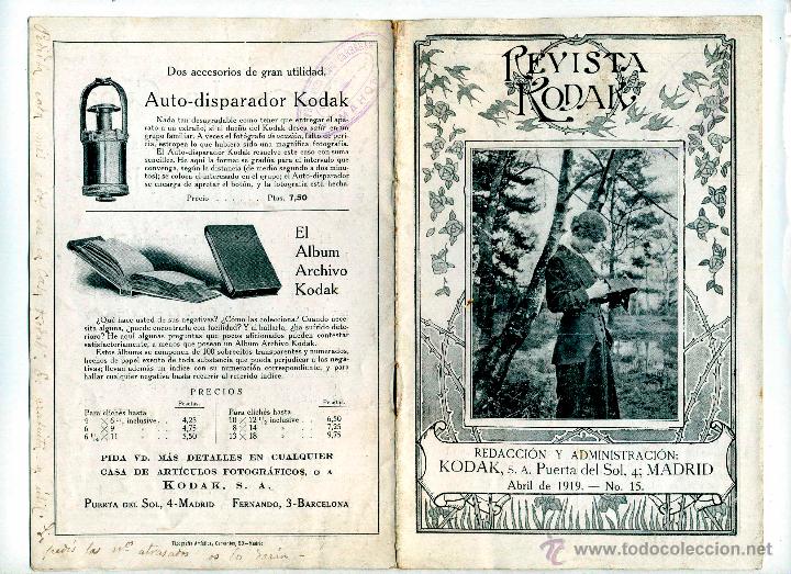 Cinema: REVISTA KODAK N&ordm; 15. A&Ntilde;O 1919.