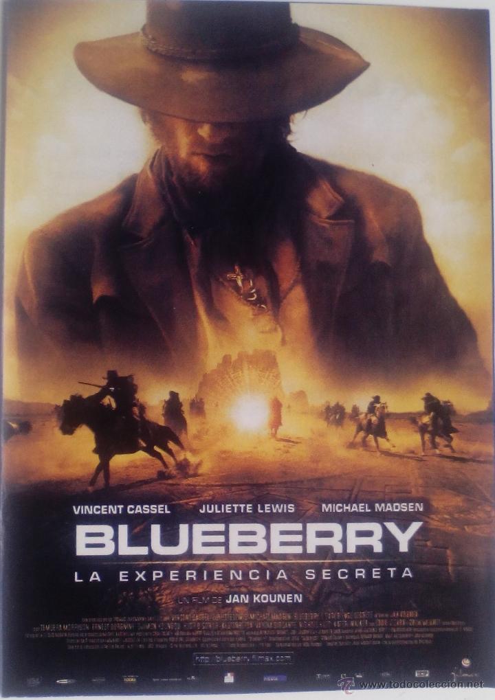 Kino: Folleto de Mano. Pel&iacute;cula Blueberry La Experiencia secreta. Vincent Cassel. Juliette Lewis
