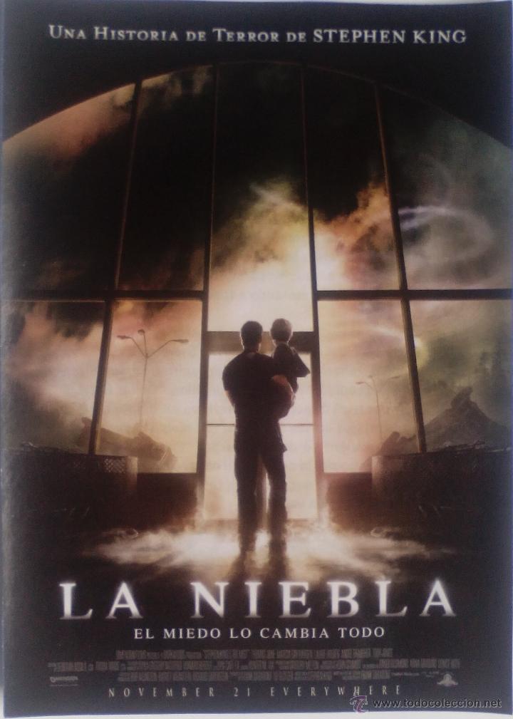 Cine: Folleto de Mano. Pel&iacute;cula La Niebla de Stephen King. Thomas Jane. Marcia Gay. William Sadler