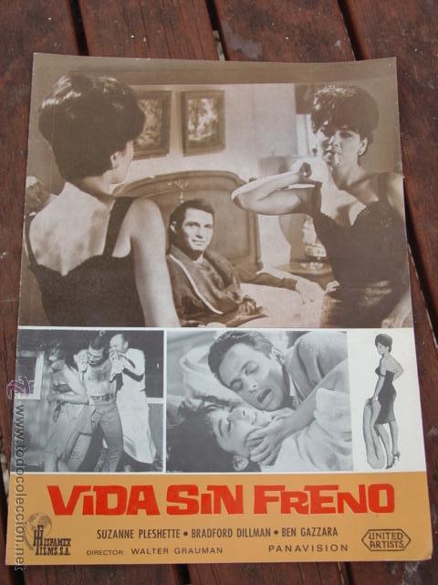 Cinema: Programa Revista de la Pel&iacute;cula La Vida Sin Freno. Hispamex Films S.A. de 1967.