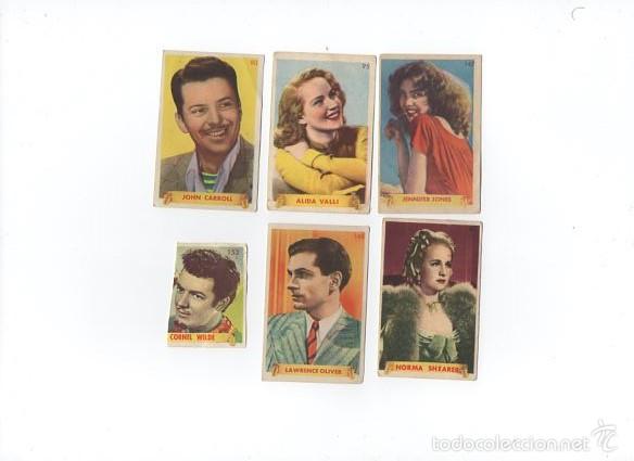 Cinema: CROMOS ACTORES Y ACTRICES DE CINE