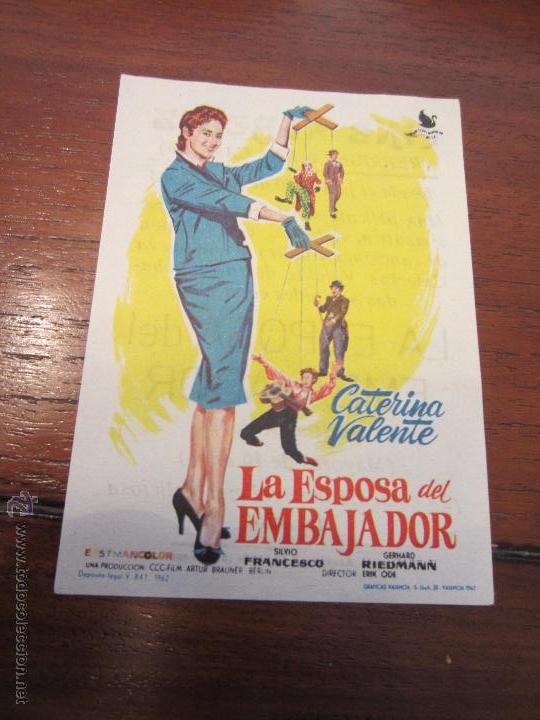 Cinema: LA ESPOSA DEL EMBAJADOR CATERINA VALENTE
