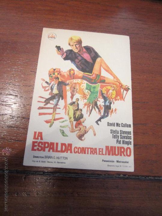 Cine: PROGRAMA la espalda contra el muro - david mc callum - Foto 1