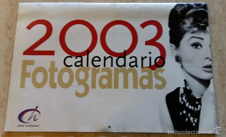Cine: Calendario fotogramas 2003 45x59 cms - Foto 1