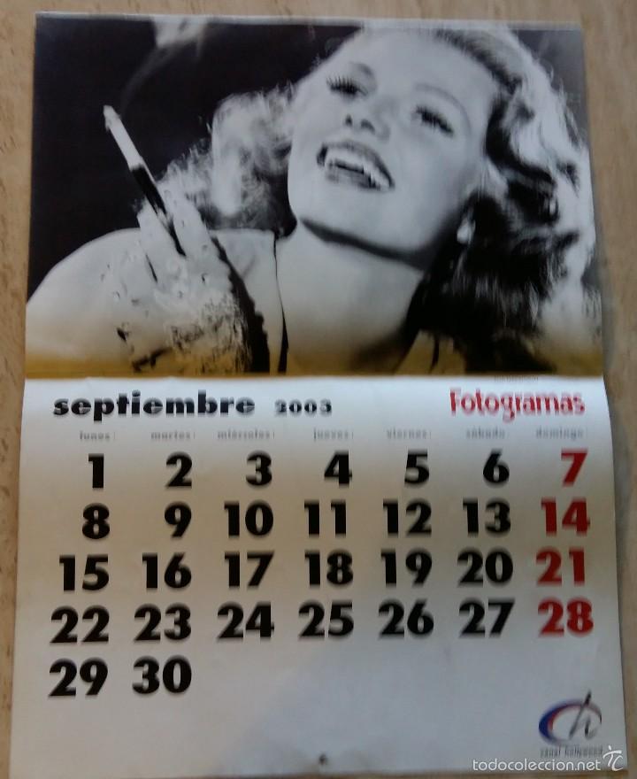 Cine: Calendario fotogramas 2003 45x59 cms - Foto 11