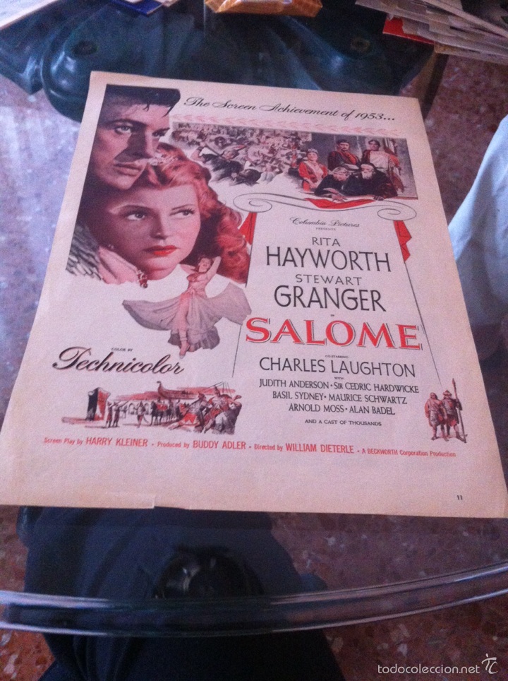 Cine: Publicidad de revista Pelicula Salome