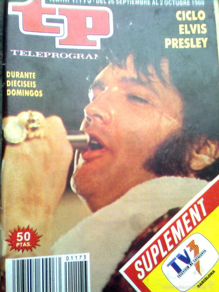Cinema: TP - Teleprograma - n&ordm; 1173 - septiembre 1988 - Elvis presley - ciclo tve 10 &ordm; aniversario -