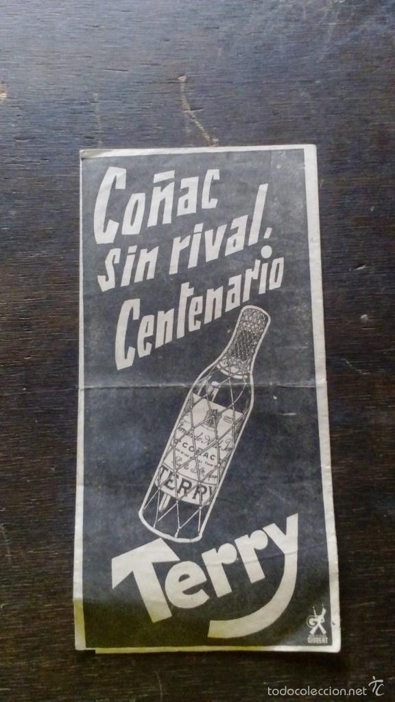 Cinema: FOLLETO DE TEATRO ANTIGUO CON PUBLICIDAD DE CO&Ntilde;AC TERRY TEATRO MARTIN