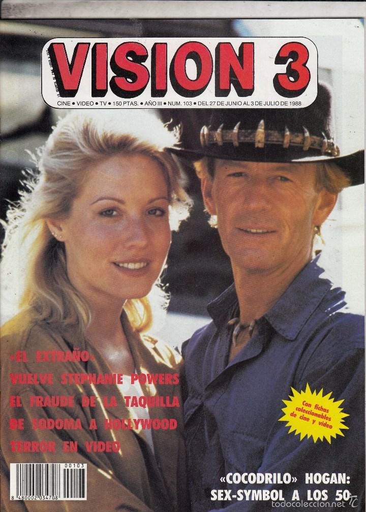 Cin&eacute;ma: REVISTA VISION 3 N&ordm; 103 A&Ntilde;O1988. COCODRILO, HOGAN: SEX-SYMBOL A LOS 50.