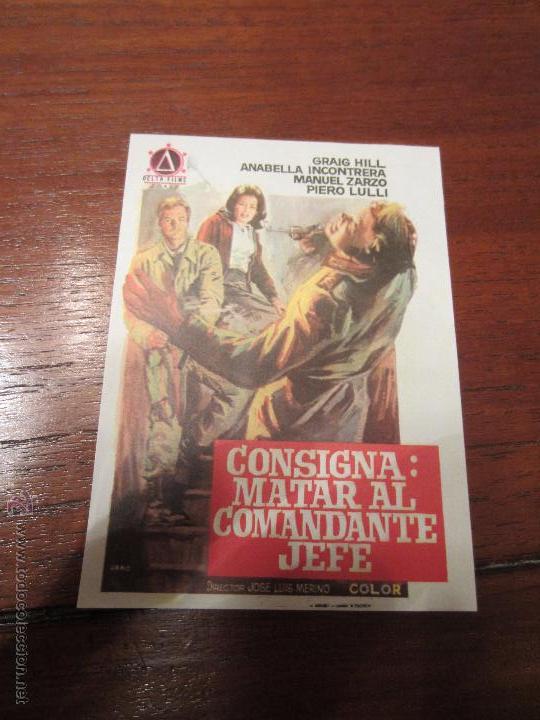 Kino: CONSIGNA: MATAR AL COMENDANTE JEFE-GRAIG HILL-MANOLO ZARZO-DIRECTOR JOSE LUIS MERINO