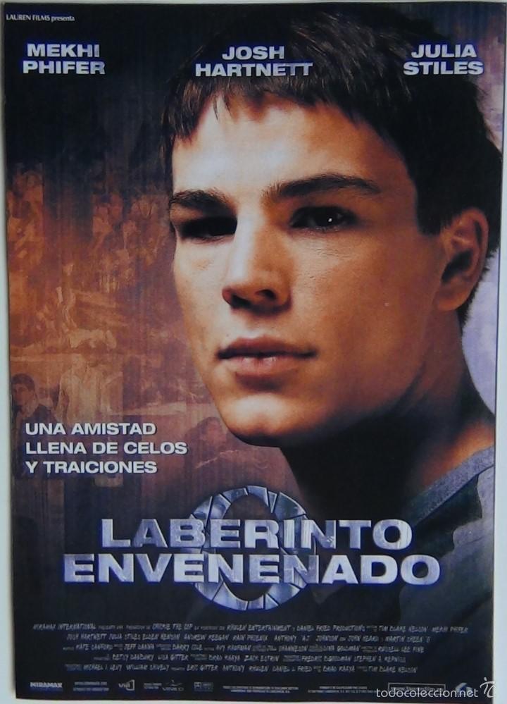 Kino: Folleto de Mano. Pel&iacute;cula Laberinto envenenado. Tim Blake. Mekhi Phifer. Josh Harnett. Martin Sheen.