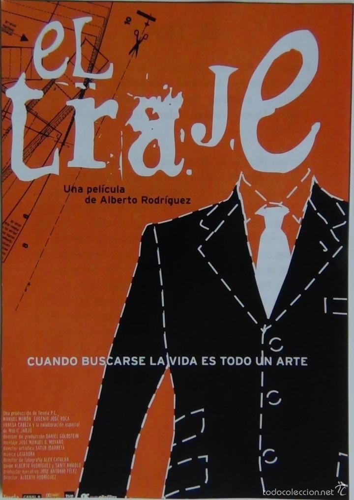 Kino: Folleto de Mano. Pel&iacute;cula El Traje. Eugenio Jos&eacute; Roca. Manuel Mor&oacute;n. Vanesa Cabeza