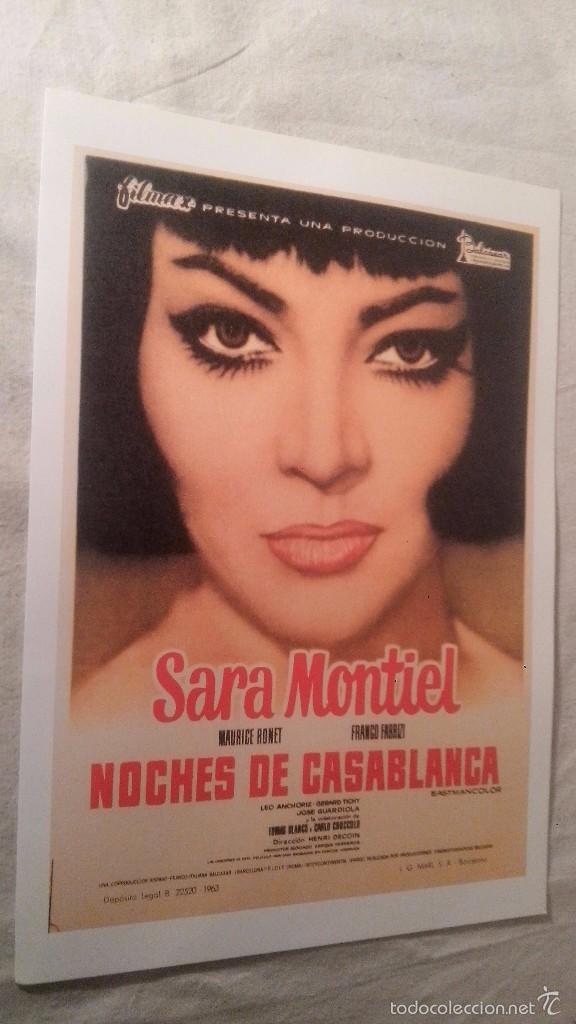 Kino: FICHA CARATULA PELICULA SARA MONTIEL FILMADAS EN ALICANTE ELCHE O ALREDEDORES 21X30
