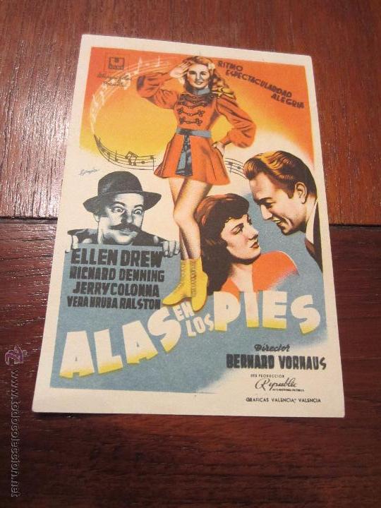 Cinema: PROGRAMA Alas en los Pies - Ellen Drew, Richard Denning