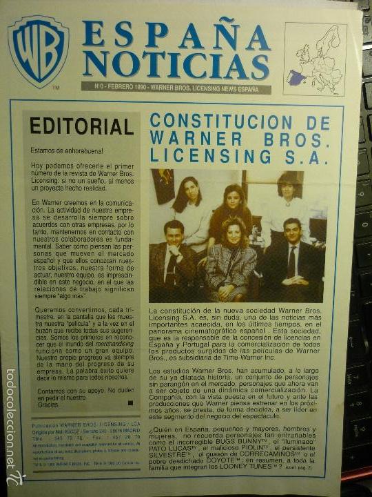 Kino: revista 4 pag. espa&ntilde;a noticias .- warner bros-febrero 1990 num.0