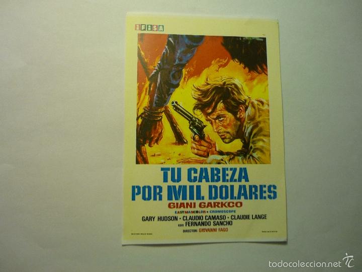 Cinema: REPRODUCC. TU CABEZA POR MIL DOLARES.- GIANI GARKCO