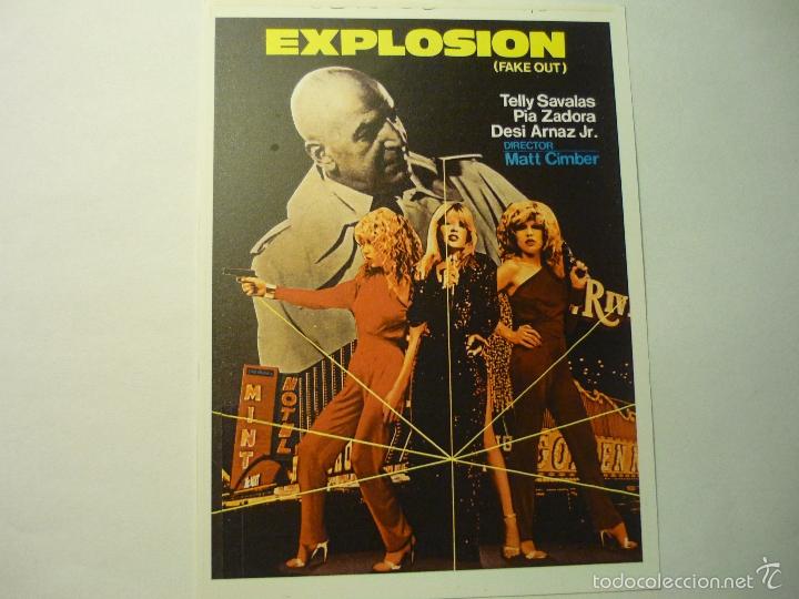 Cinema: REPRODUCC.CARTEL EXPLOSION .- TELLY SAVALAS