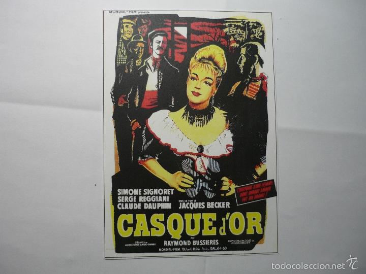 Cinema: REPRODUCC. CARTEL EXTRANJERO CASQUE D&acute;OR SIMONE SIGNORET