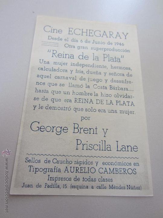 Cine: REINA DE LA PLATA PROGRAMA SENCILLO - Foto 2