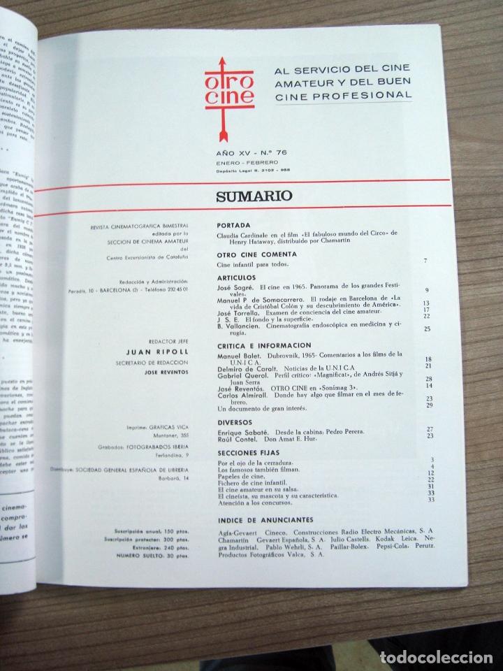 Cine: Revista otro cine, num. 76 - 1966 - Foto 2