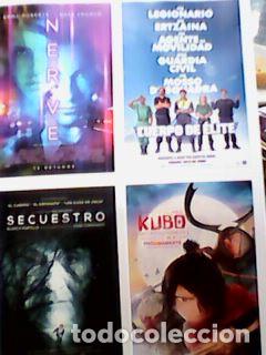 Kino: Nerve + Cuerpo de &eacute;lite + Secuestro + Kubo cuerdas..- Folletos de mano con ficha repro proc. revista