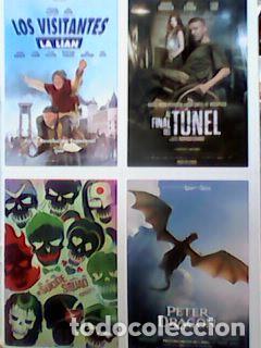 Kino: Los visitantes la lian + al final del tunel + peter y el dragon- - Folletos de mano con ficha repro