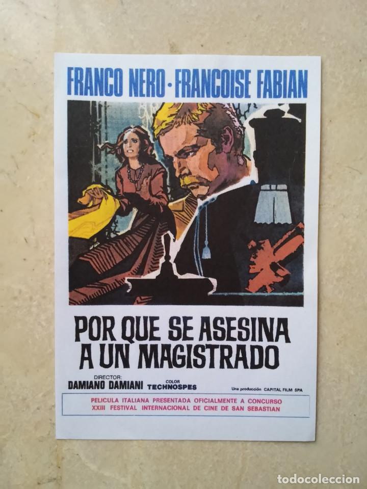 Cinema: REPRODUCCION 9*13 - POR QUE SE ASESINA A UN MAGISTRADO - FRANCO NERO