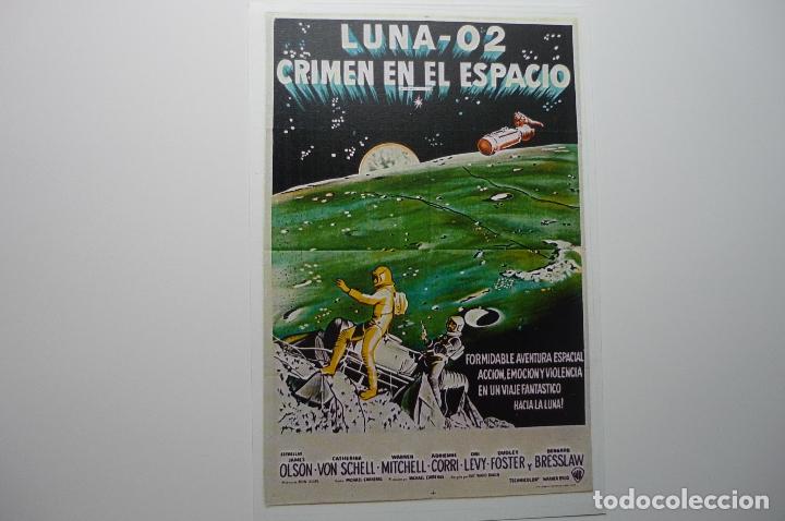 Cinema: reproducc.cartel luna 02 crimen en el espacio .--tama&ntilde;o postal