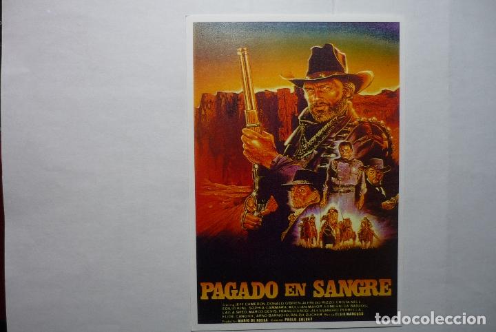 Cinema: reproduc. cartel pagado en sangre - jeff cameron