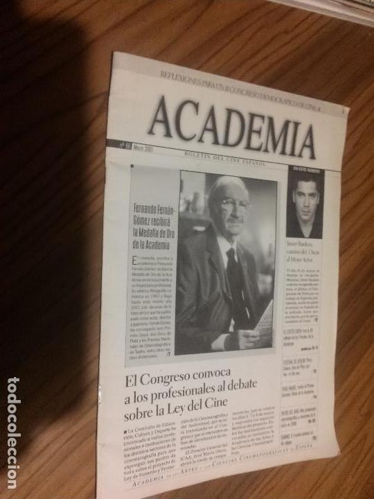 Cinema: ACADEMIA 66. MARZO 2001. REVISTA DE INFORMACI&Oacute;N DEL CINE ESPA&Ntilde;OL. GRAPA. 44 P&Aacute;GINAS. BUENO. RARO