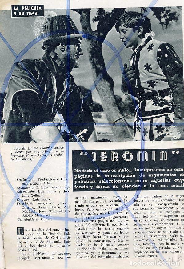 Cinema: JEROMIN 1955    2 HOJAS REVISTA