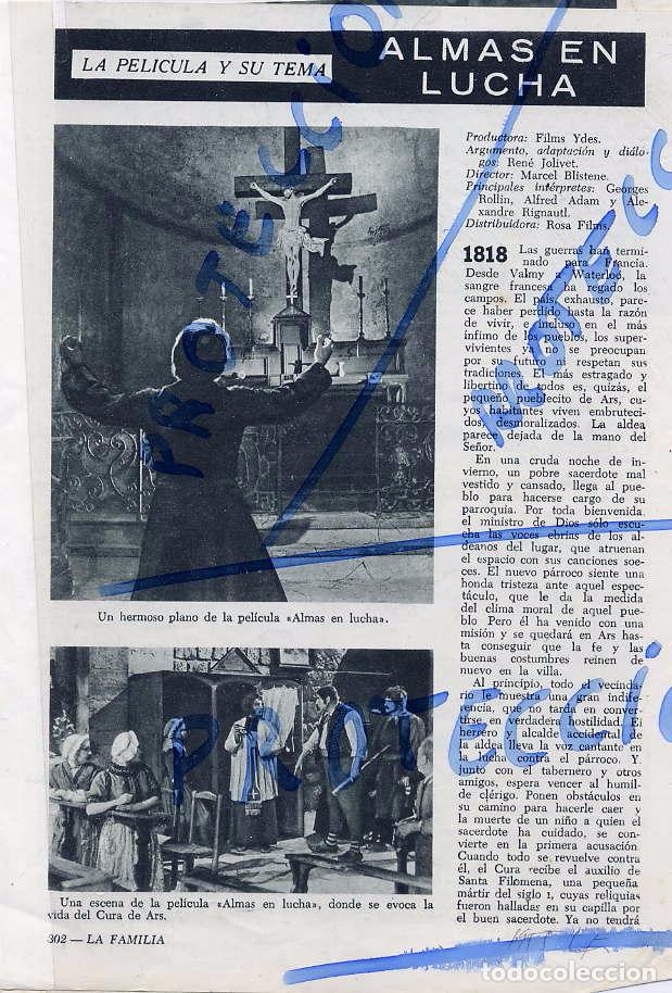 Cinema: ALMAS EN LIUCHA 1955 2 HOJAS REVISTA