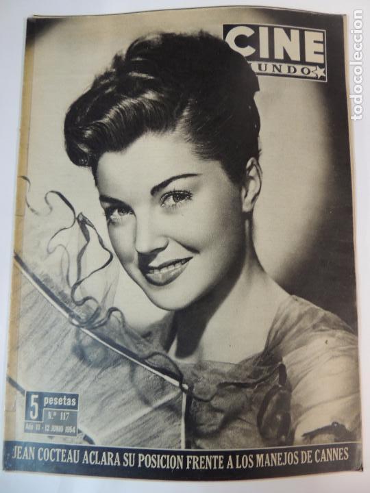 Cin&eacute;ma: revista cine mundo n&ordm; 117 - junio 1954 - esther williams (portada) - jacques sernas (contraportada)