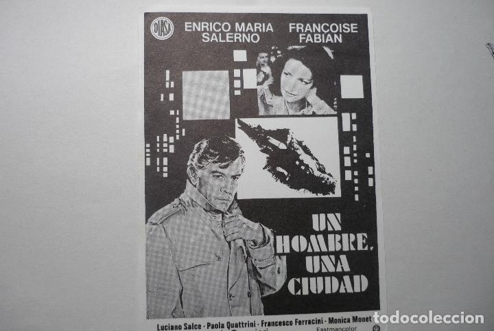 Cinema: folleto un hombre una ciudad - enrico maria salerno