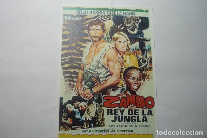 Kino: reproducc.cartel zambo rey de la jungla-brad harris