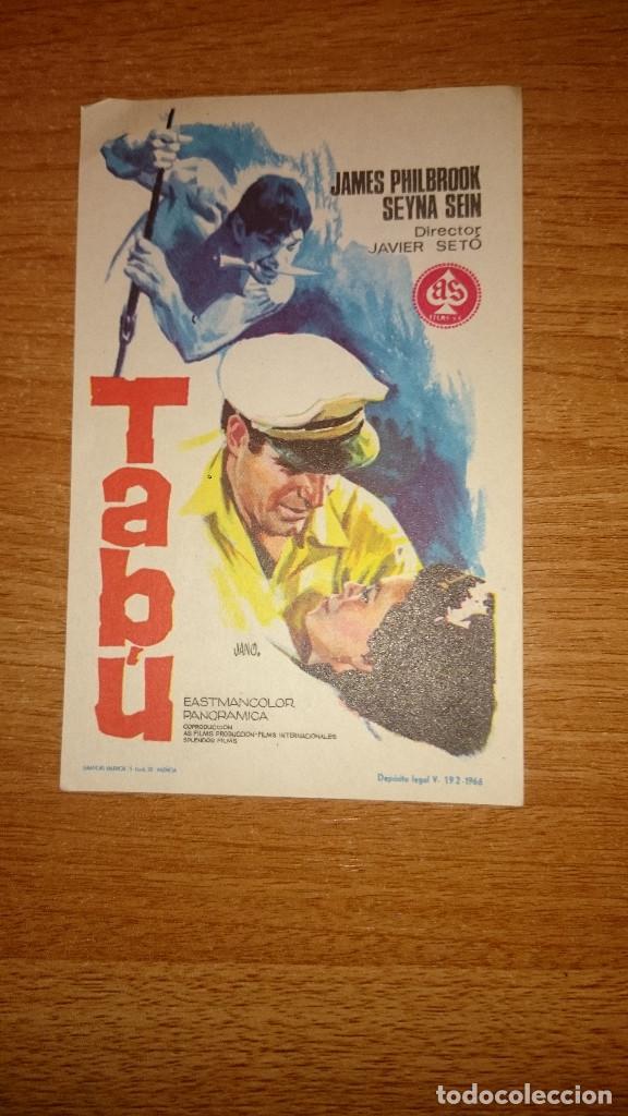 Kino: FOLLETO DE MANO PELICULA TABU