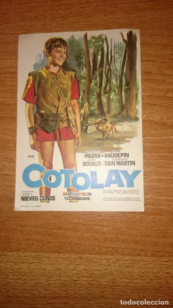 Kino: FOLLETO DE MANO PELICULA COTOLAY