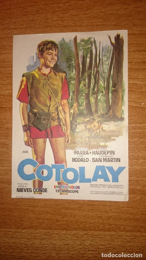 Kino: FOLLETO DE MANO PELICULA COTOLAY