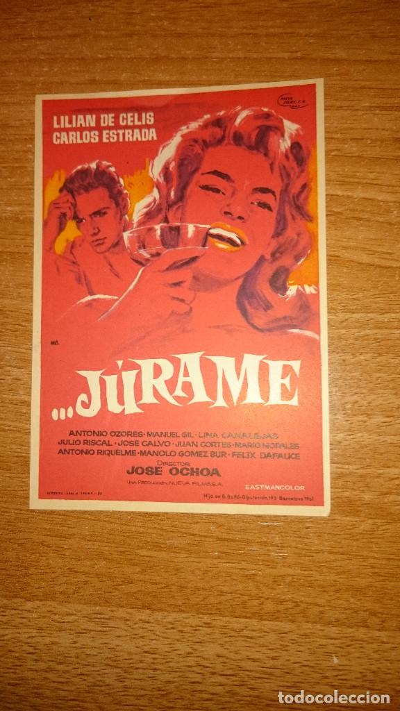 Kino: FOLLETO DE MANO PELICULA JURAME