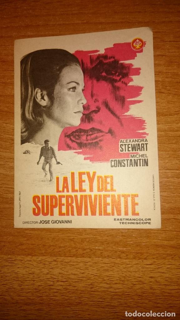 Kino: FOLLETO DE MANO PELICULA LA LEY DEL SUPERVIVIENTE