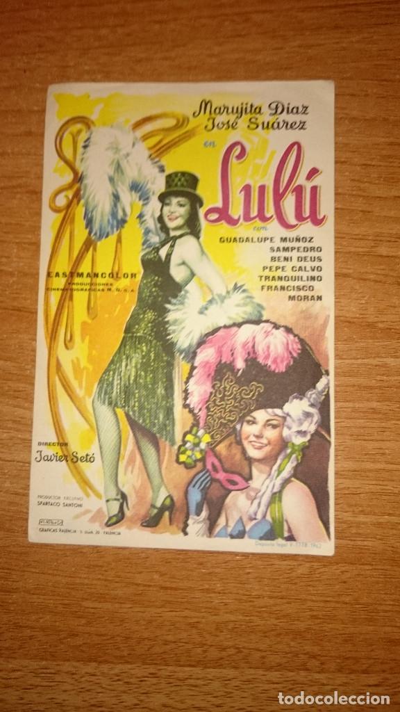 Kino: FOLLETO DE MANO PELICULA LULU