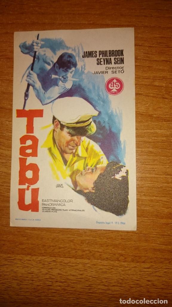 Kino: FOLLETO DE MANO PELICULA TABU