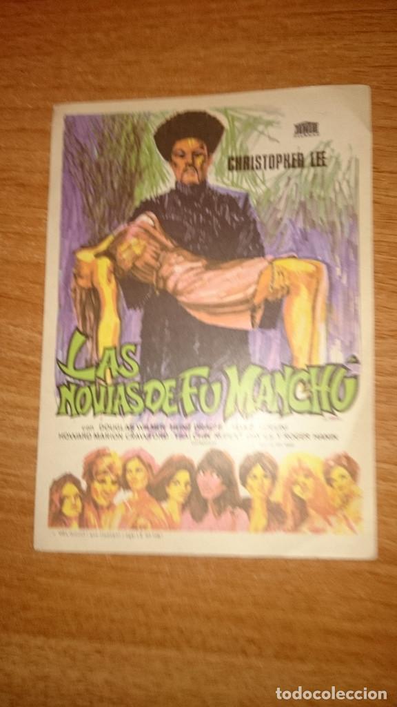 Kino: FOLLETO DE MANO PELICULA LAS NOVIAS DE FU MANCHU