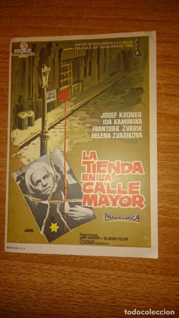 Kino: FOLLETO DE MANO PELICULA LA TIENDA EN LA CALLE MAYOR