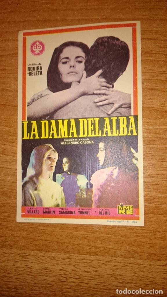 Kino: FOLLETO DE MANO PELICULA LA DAMA DEL ALBA